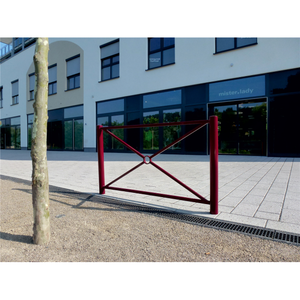 City fence element | with flat head | length: 1500 mm